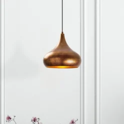 Hängeleuchte Muba 11550, messing brüniert, Metall, Ø 26 cm