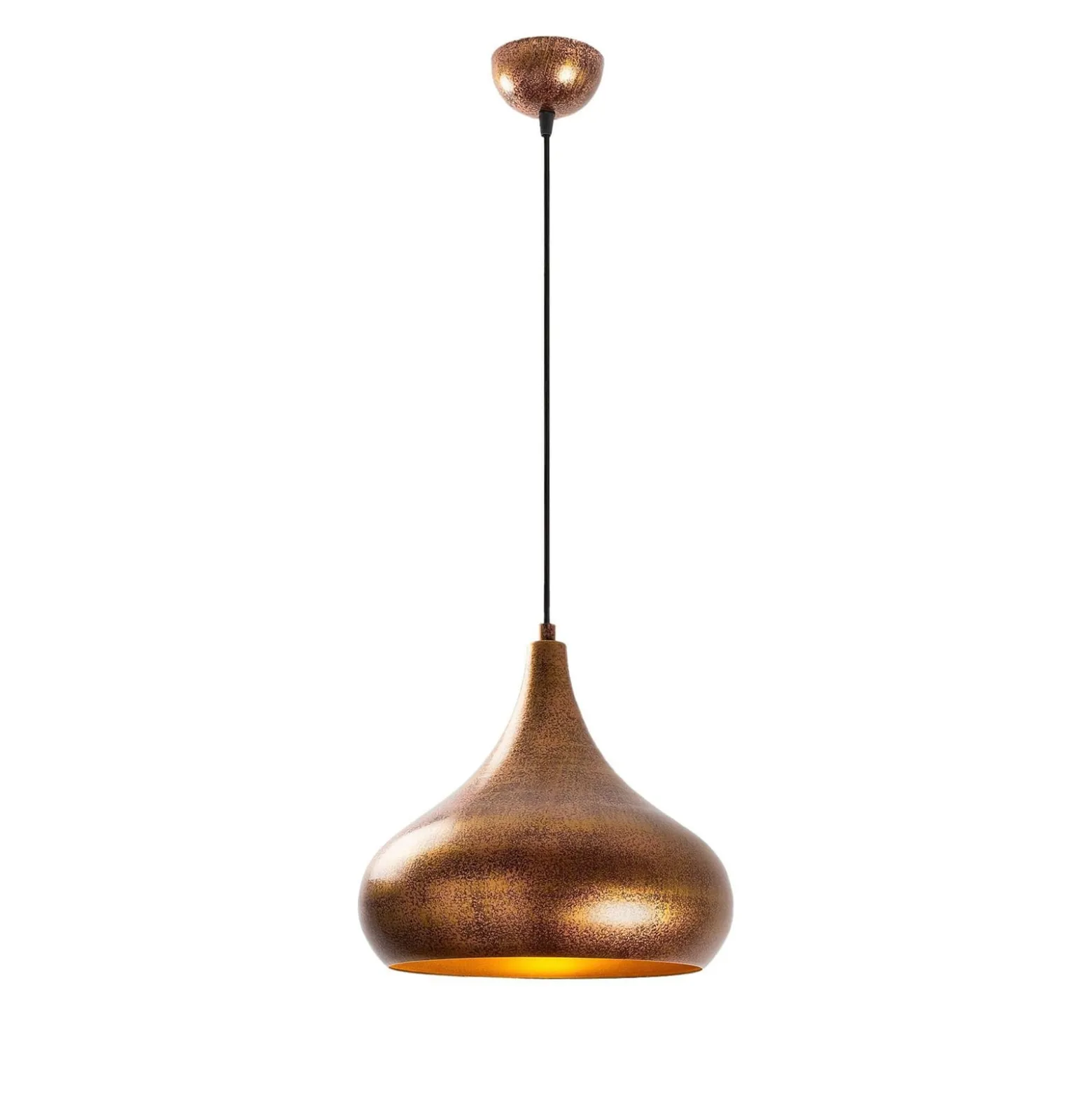 Hängeleuchte Muba 11550, messing brüniert, Metall, Ø 26 cm