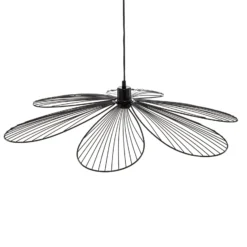 Hängeleuchte Nera Fiore in Blütenform aus Metall