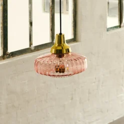 Hängeleuchte New Wave Optic, rosa