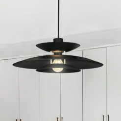Hängeleuchte Nino, schwarz, Ø 45 cm, Metall