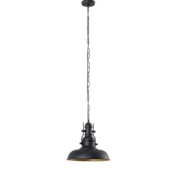 Hängeleuchte Nota, schwarz, Ø 31 cm, Metall, E27