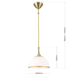 Hängeleuchte Old Lamp mit Textilkabel, einflammig