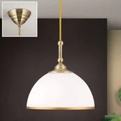 Hängeleuchte Old Lamp mit Textilkabel, einflammig