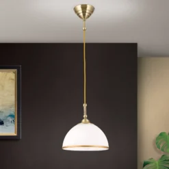 Hängeleuchte Old Lamp mit Textilkabel, einflammig