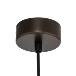 Hängeleuchte Oslo, braun, Metall, Ø 34 cm, E27