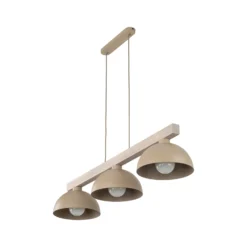 Hängeleuchte Oslo, sandfarben, 3-flammig, 118 cm lang, E27
