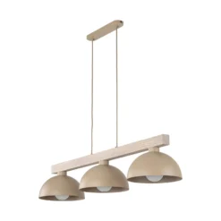 Hängeleuchte Oslo, sandfarben, 3-flammig, 118 cm lang, E27
