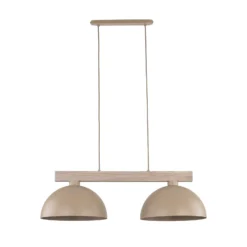 Hängeleuchte Oslo, sandfarben, 2-flammig, 83 cm lang, E27