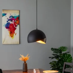 Hängeleuchte Pacman 2633 Ø30cm schwarz/gold