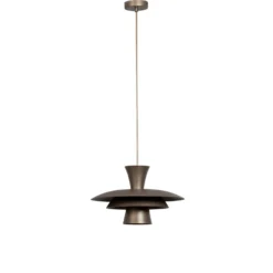 Hängeleuchte Plato, titanfarben, Metall, Ø 38 cm, E27