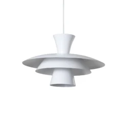 Hängeleuchte Plato, weiß, Metall, Ø 38 cm, E27