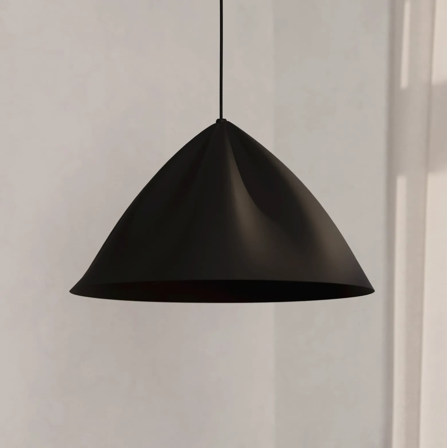Hängeleuchte Podere, schwarz, Ø 42,5 cm, Stahl