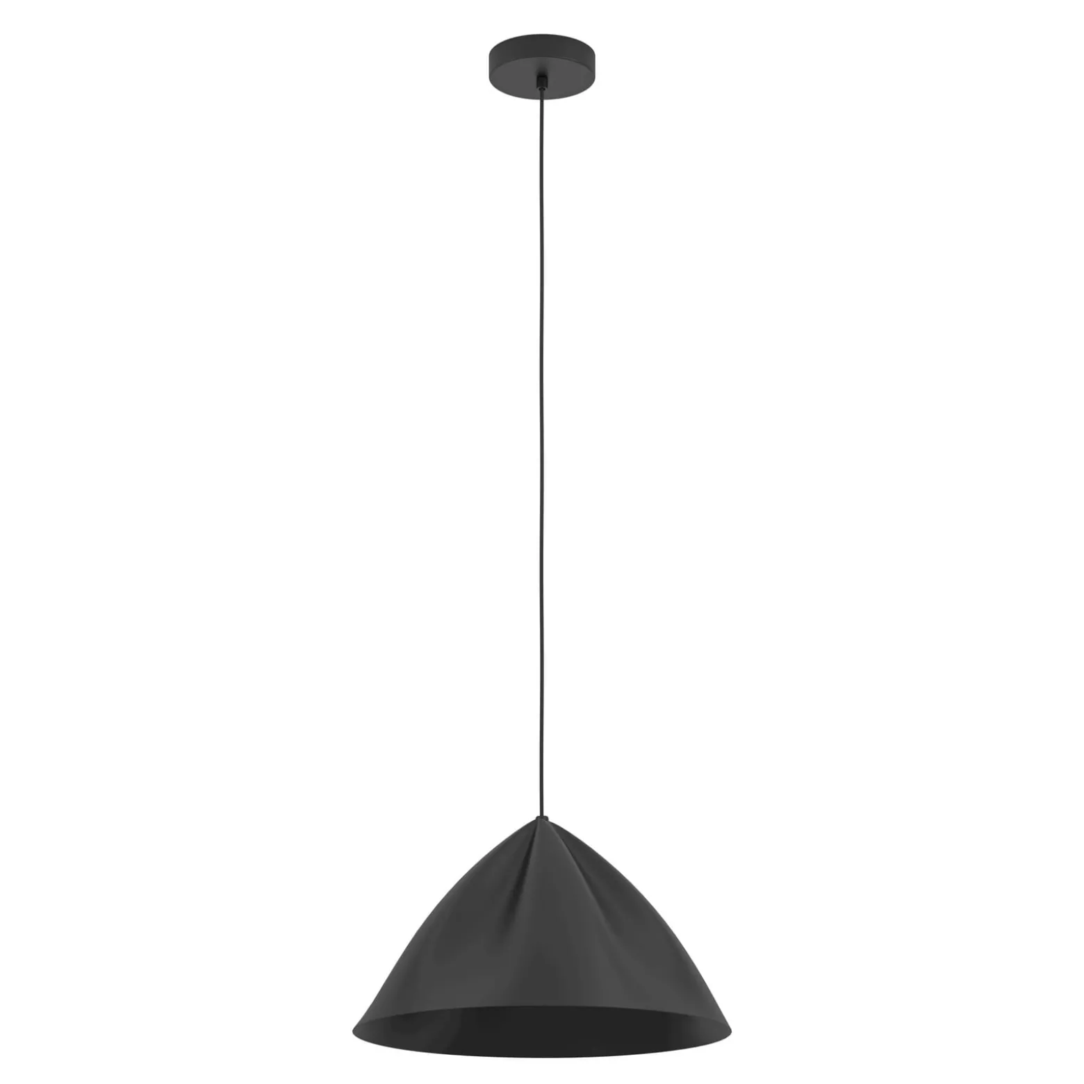 Hängeleuchte Podere, schwarz, Ø 42,5 cm, Stahl