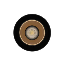 Hängeleuchte Point Duo, schwarz/gold, Stahl, Ø 13 cm, GU10