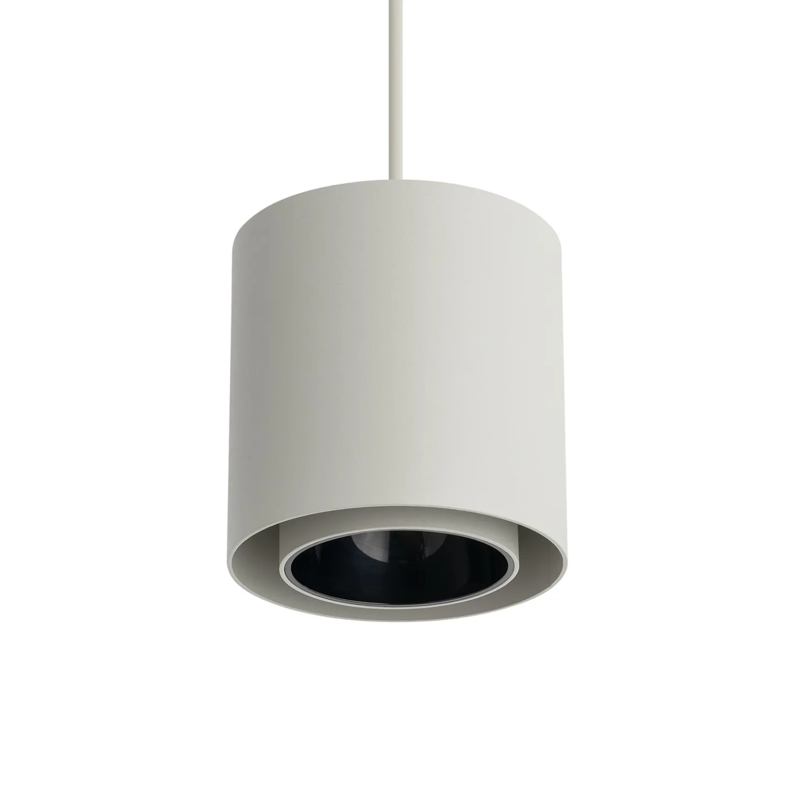 Hängeleuchte Point Duo, seidengrau, Stahl, Ø 13 cm, GU10