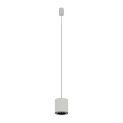 Hängeleuchte Point Duo, seidengrau, Stahl, Ø 13 cm, GU10