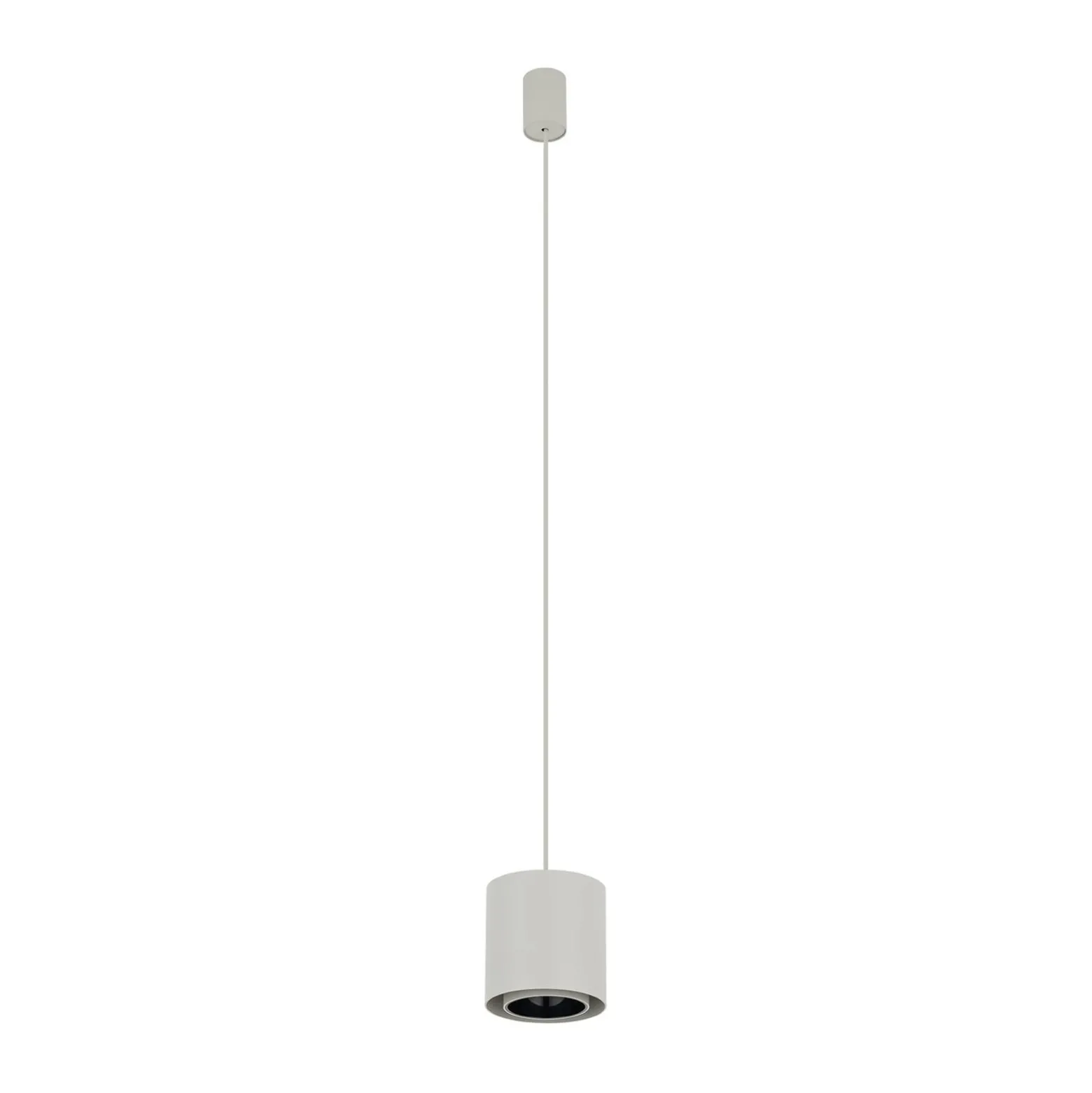 Hängeleuchte Point Duo, seidengrau, Stahl, Ø 13 cm, GU10