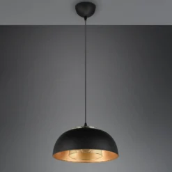 Hängeleuchte Punch schwarz/gold einflammig Ø 35 cm