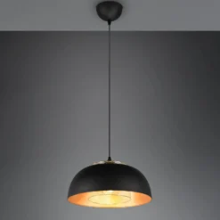 Hängeleuchte Punch schwarz/gold einflammig Ø 35 cm