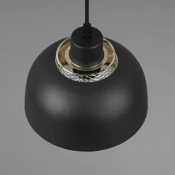 Hängeleuchte Punch schwarz/gold einflammig Ø 18 cm