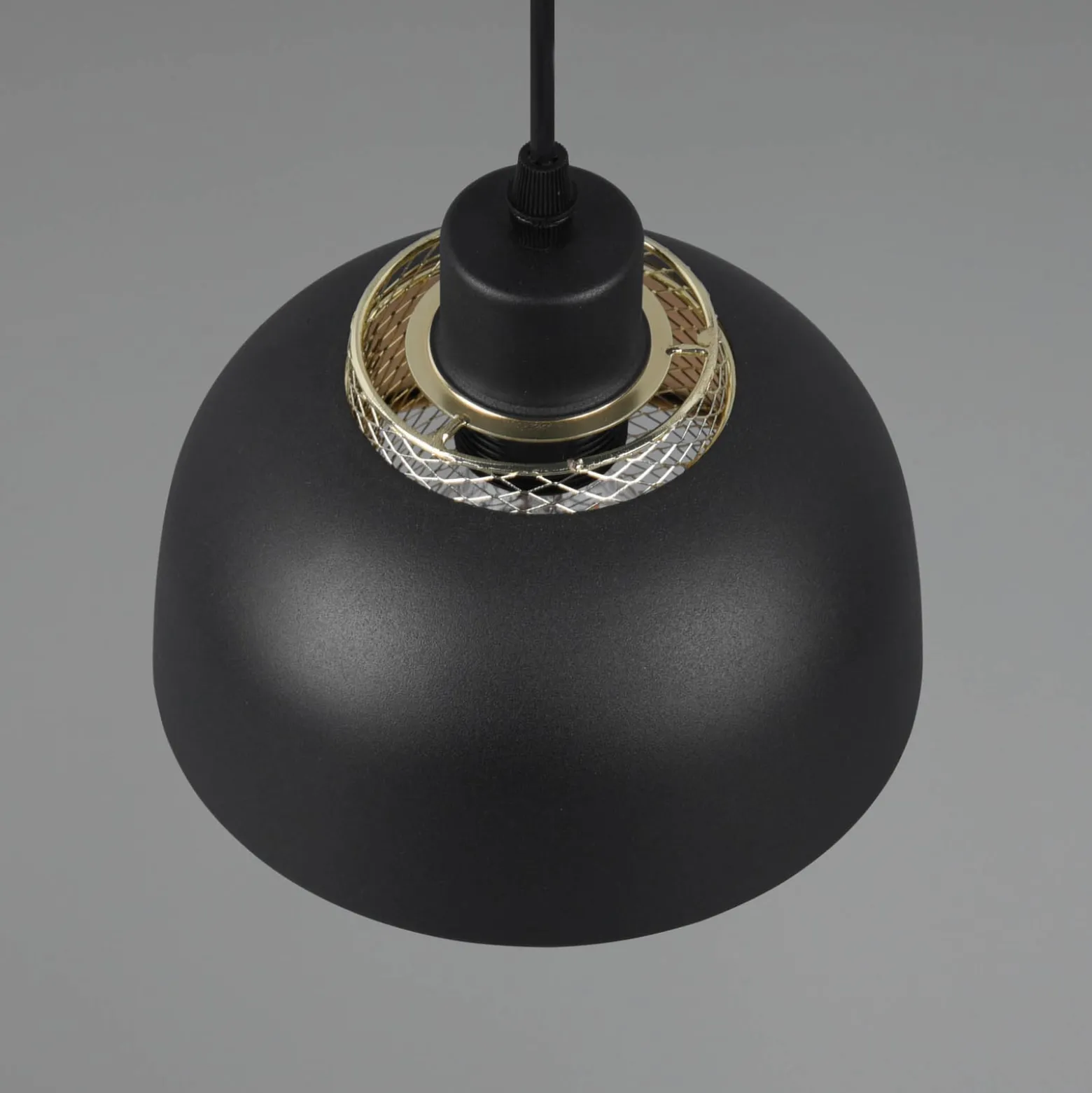 Hängeleuchte Punch schwarz/gold einflammig Ø 18 cm