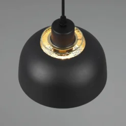 Hängeleuchte Punch schwarz/gold einflammig Ø 18 cm