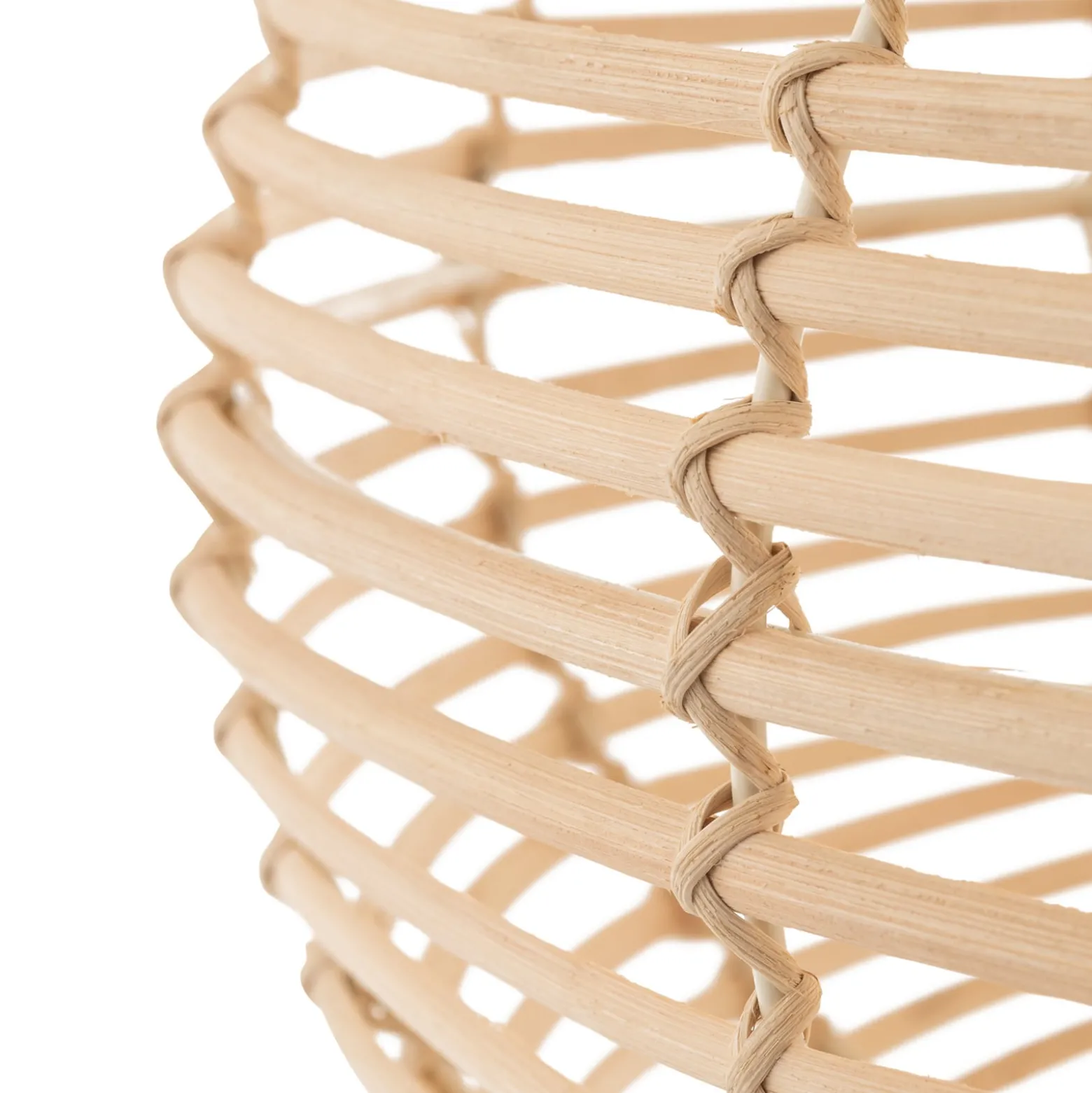 Hängeleuchte RATTAN, Ø 60 cm, naturbraun, Rattan, E27