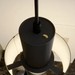 Hängeleuchte Rif aus Metall, schwarz, Ø 15 cm