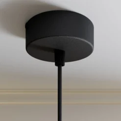 Hängeleuchte Rif aus Metall, schwarz, Ø 15 cm