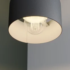 Hängeleuchte Rif aus Metall, schwarz, Ø 15 cm