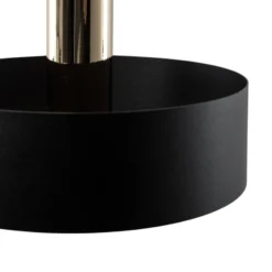 Hängeleuchte Rif Lux, schwarz/gold, Ø 25 cm, Stahl