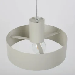 Hängeleuchte Rif M, taupe, 1-flammig, Ø 25 cm, Stahl