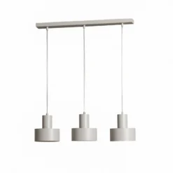 Hängeleuchte Rif 3, taupe, 3-flammig, linear, Stahl