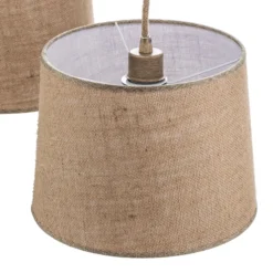 Hängeleuchte Sabina mit Textilschirmen, 2-fl.