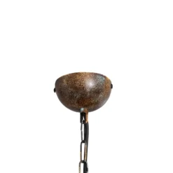Hängeleuchte Saglam, 1-flammig, altmessing, Ø 30 cm, Metall