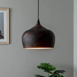 Hängeleuchte Saglam 3761 1-flg. Ø28cm kupfer/gold