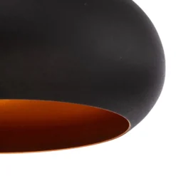 Hängeleuchte Saglam 3774 1-flg. Ø30cm schwarz/gold