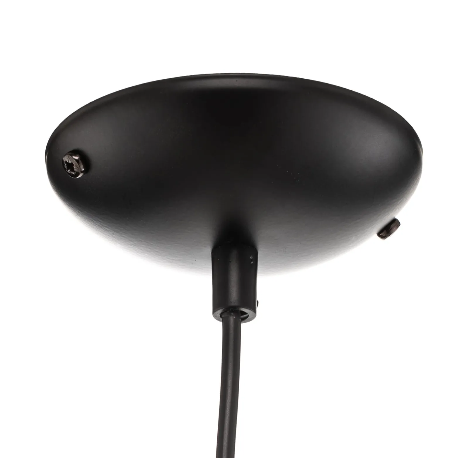 Hängeleuchte Sfera, 1-flammig, Glas, Metall, schwarz