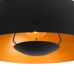 Hängeleuchte Siemon aus Stahl, Ø 40 cm, schwarz