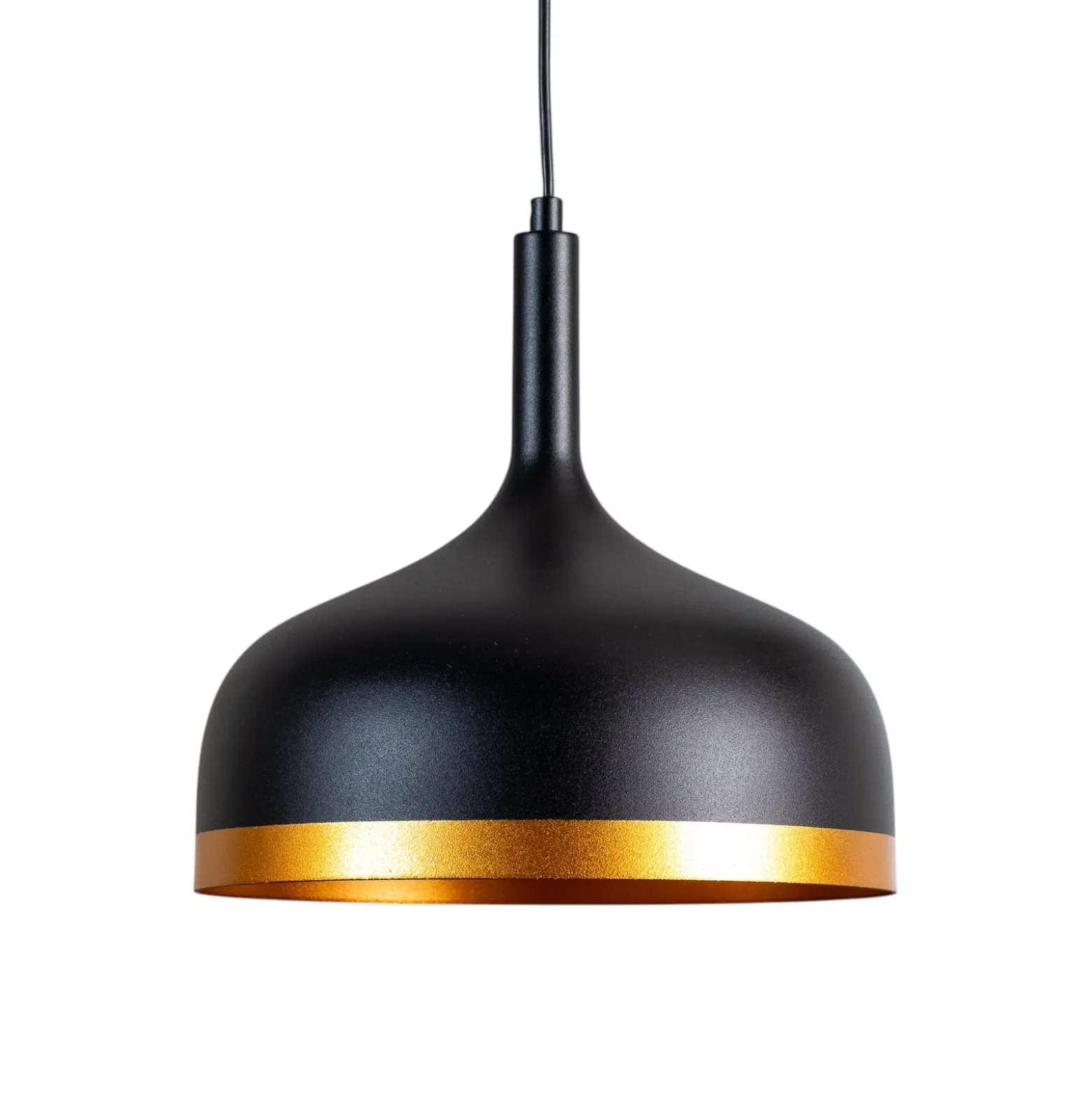 Hängeleuchte Sivani MR-826, schwarz/gold, Metall, Ø 30 cm