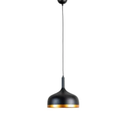 Hängeleuchte Sivani MR-826, schwarz/gold, Metall, Ø 30 cm