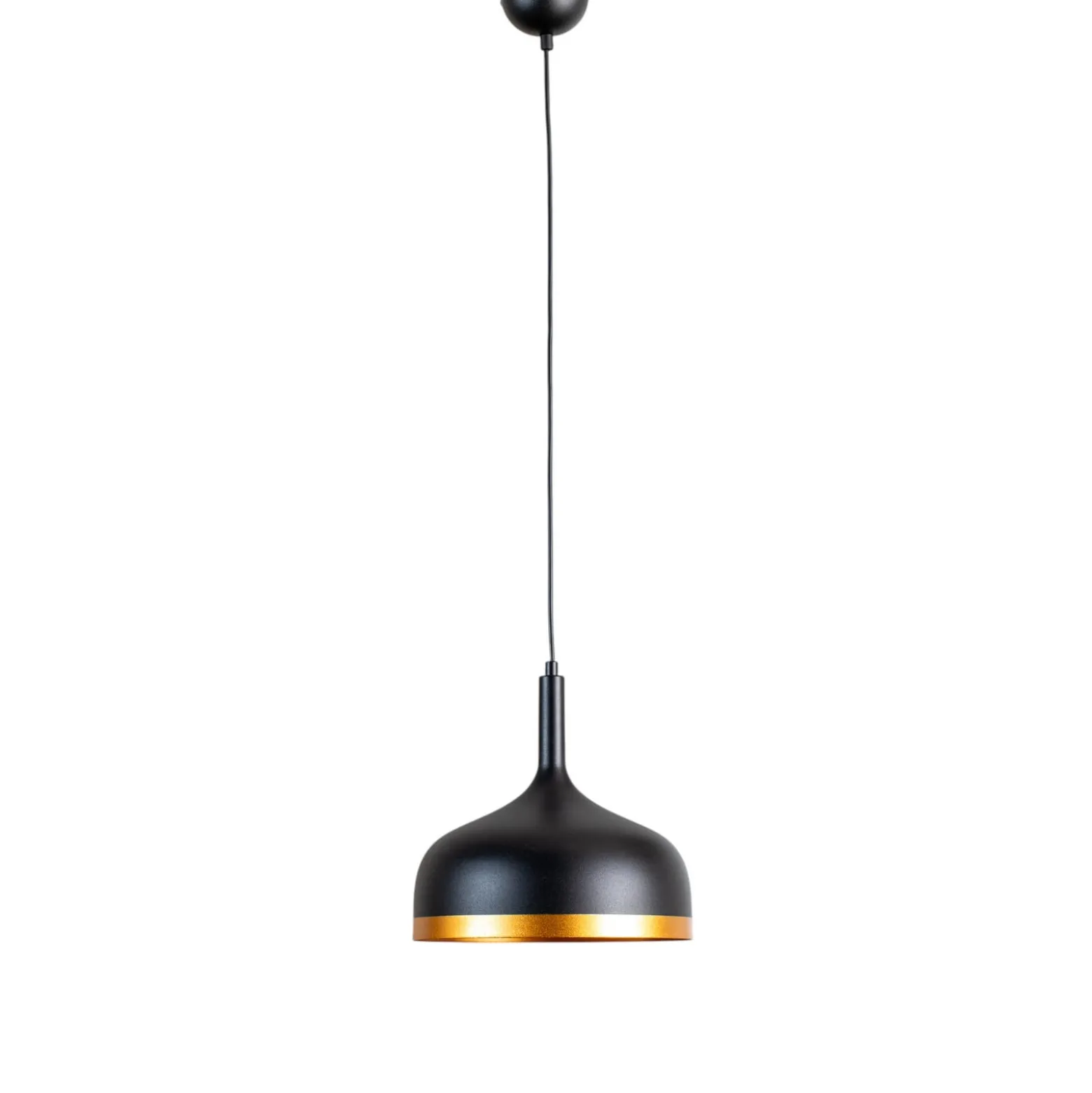 Hängeleuchte Sivani MR-826, schwarz/gold, Metall, Ø 30 cm