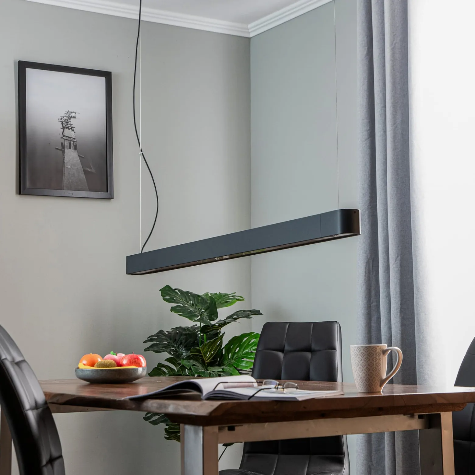 Hängeleuchte Soft grafit 125 cm