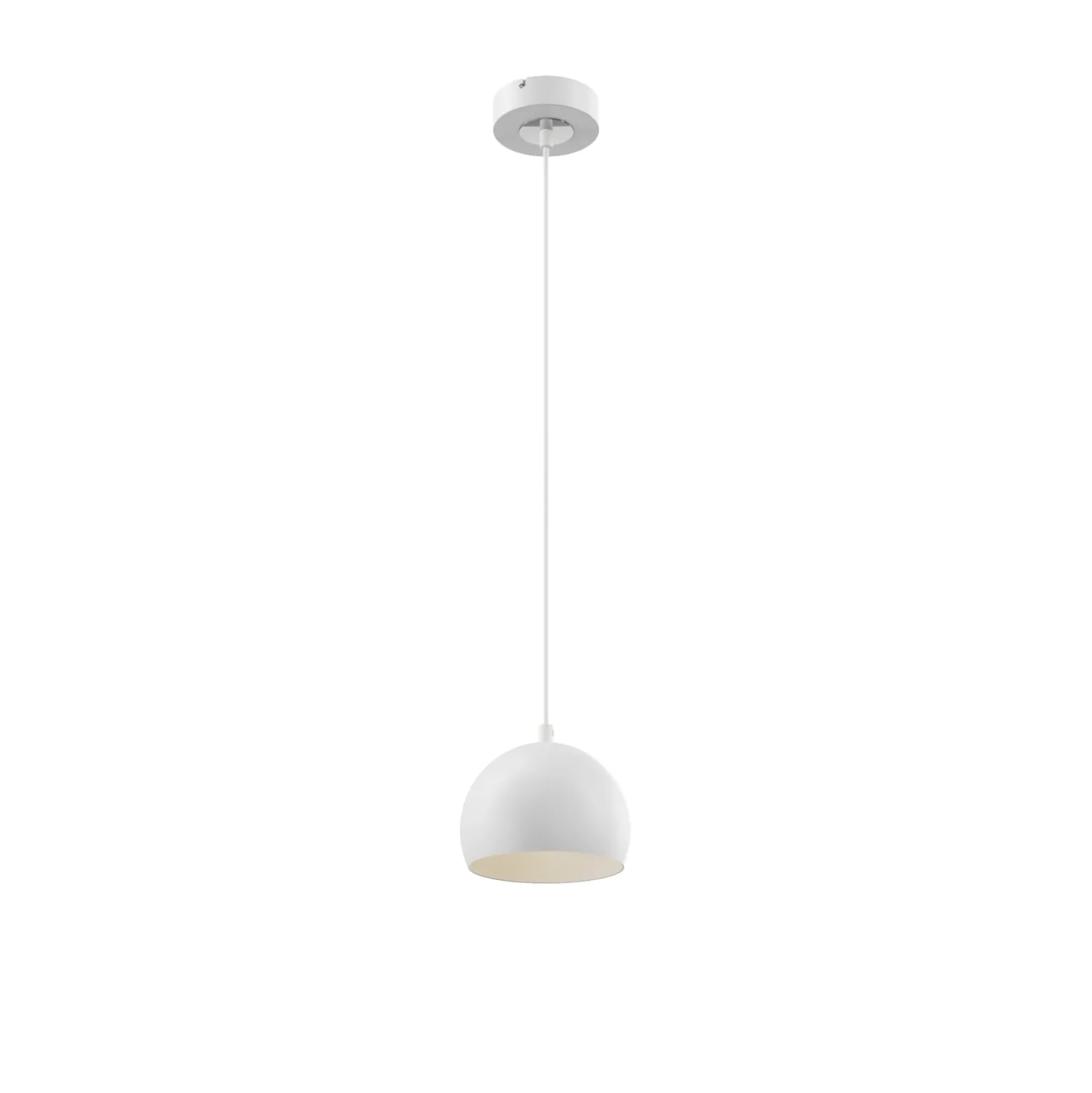 Hängeleuchte Sool, weiß, Ø 15 cm, 1-flammig, Metall, E27