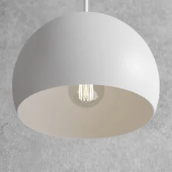 Hängeleuchte Sool, weiß, Ø 15 cm, 1-flammig, Metall, E27
