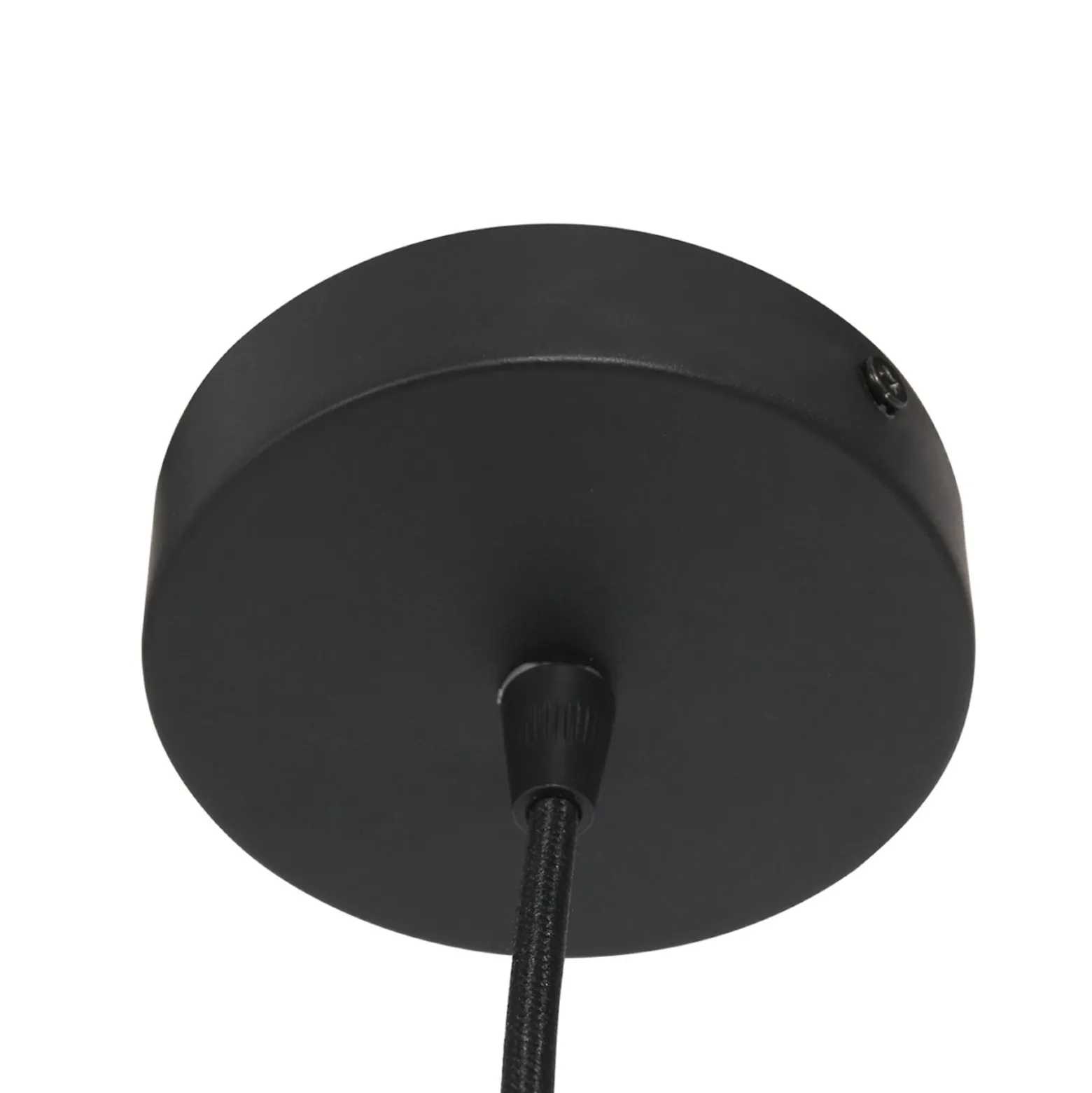 Hängeleuchte Sparkled Light, schwarz/Bambus natur, Ø 40 cm