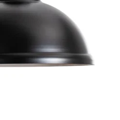 Hängeleuchte Sven big, 1-flammig, schwarz, Stahl, E27