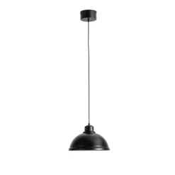 Hängeleuchte Sven big, 1-flammig, schwarz, Stahl, E27