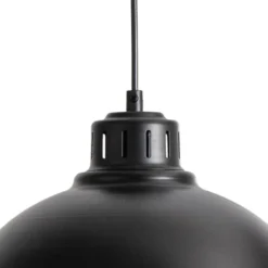 Hängeleuchte Sven big, 1-flammig, schwarz, Stahl, E27